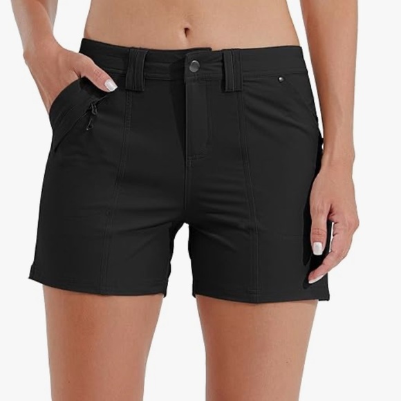 Willit Women's Golf Hiking Shorts Quick Dry Pockets Water Resistant 4.5" size 8 - Picture 9 of 14